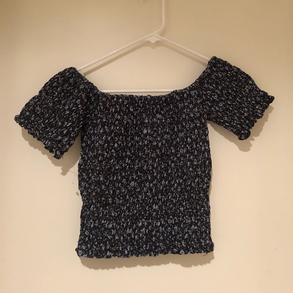 Purple Lilies, Off the Shoulder shirt